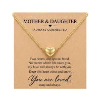 PINKDODO Mother Daughter Necklace Jewelry Birthday Gifts From Mom  Z-N-MDHeart-01