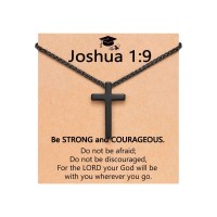 PINKDODO High School College Graduation Gifts for Male Him Men Boys 5th 6th 8th Grade Elementary Middle School Graduation Christian Necklace Class of 2026 Cool Graduates Grad Gift for Son K-A-Cross-str-grad-10