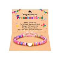 PINKDODO Preschool Pre K Graduation Decorations Gifts for Girls Kids Class of 2025 Bracelets Grad Graduate Gifts for Girl Daughter Granddaughter  K-A-Pre-Heart-04