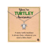 PINKDODO Teen Girl Gifts Trendy Stuff 12 14 16 18 13 15 Birthday Turtle Necklace Gifts for Teenage Girls Women Christmas Stocking Stuffers K-A-Turtle-Neck-Awesome-01