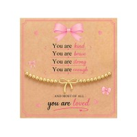 PINKDODO Bow Bracelet Tween Teen Girls Gifts Trendy Stuff 10 12 14 16 18 13 15 11 Year Old Birthday 5th 8th 6th Grade Kindergarten Graduation Gifts for Teenage Girl Gift Ideas K-B-GBow-Brace-Always-01