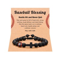 PINKDODO Baseball Easter Basket Stuffers Baseball Gifts for Boys 8 12 10 14 Valentines Christmas Easter Gifts for Teen Boys Teenage Boy K-C-Baseball-CBracelet-01