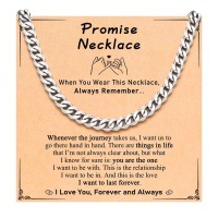 PINKDODO Promise Necklace for Him Boyfriend Valentines Christmas Birthday Anniversary Romantic Sentimental Sweetest Day National Boyfriend Day Gifts for Bf Cool Him Men Presents X-N-MenLink-Promise-01 PINKDODO Promise Necklace for Him Boyfriend Valentines Christmas Birthday Anniversary Romantic Sentimental Sweetest Day National Boyfriend Day Gifts for Bf Cool Him Men Presents X-N-MenLink-Promise-01
